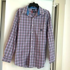 Chaps Easy Care Button Down Long Sleeve Mens Medium